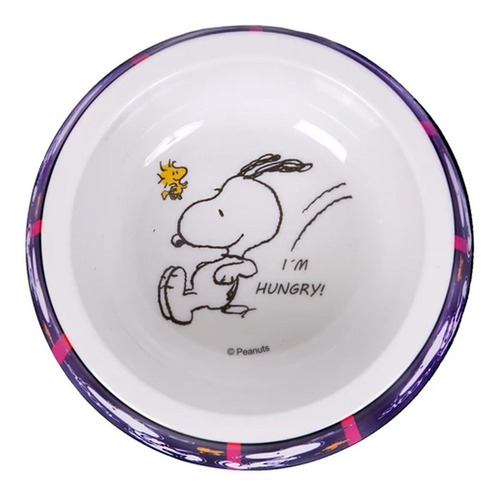 Comedouro Para Cachorro Snoopy Modelo Film Black Zooz Pets