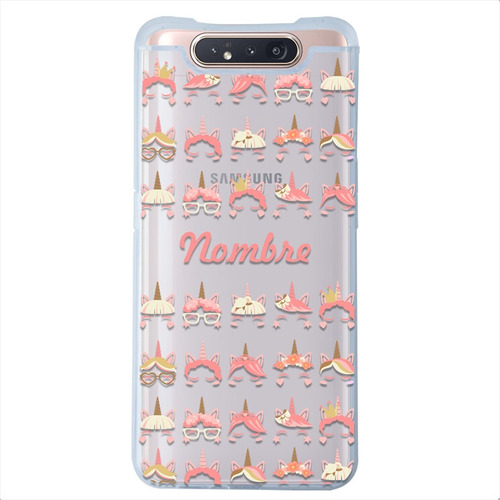 Funda Para Samsung Galaxy Unicornio Personalizada Nombre