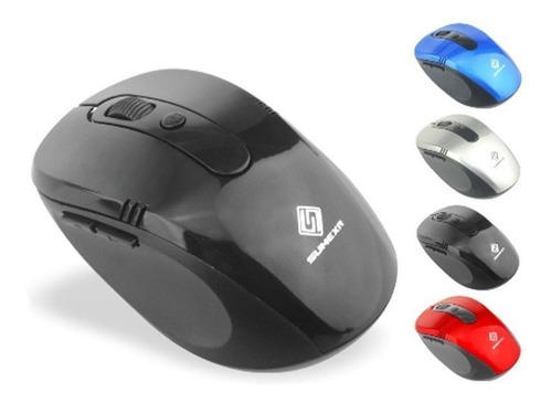 Imagem 2 de 3 de Mouse Sem Fio Wifi Usb 1600dpi Optico 3d Qualidade Cor Pret2