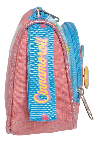 Kit Mochila Cinnamoroll Lonchera Lap Original Primaria Juv Rosa Rosa