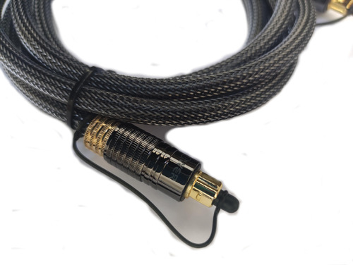  Cable Audio Digital Fibra Optica Toslink Metal/oro24 3mts