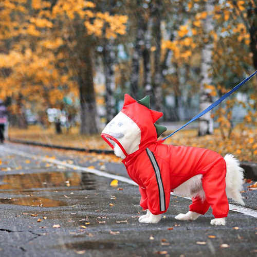 Impermeable Para Perros Con Capucha Impermeable Para Perros