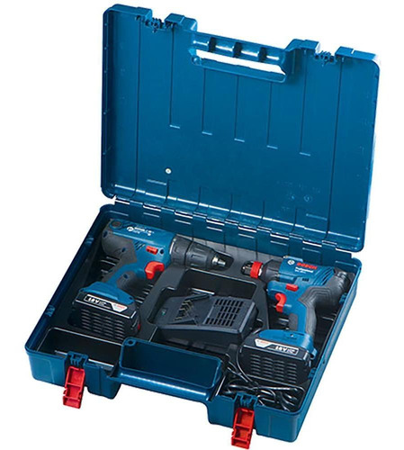 Imagem 3 de 11 de Kit Bosch Parafusadeira Furadeira Gsb 180-li Gdx 180-li 18v