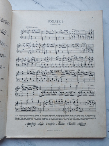 Imagen 3 de 8 de Antigua Partitura. Mozart Sonaten. Ian 087