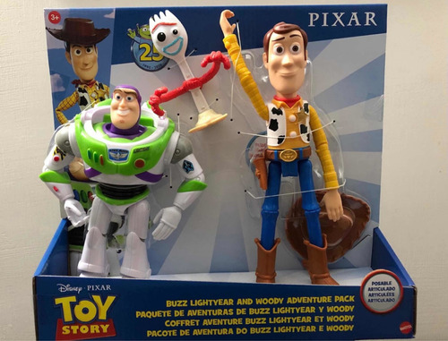 WENTS Toy Story 4 Pack de Aventuras de Woody y Perdigón Juguetes niños Suministros Divertidos para Fiestas para niños pequeños Juego de decoración para Tartas para cumpleaños 
