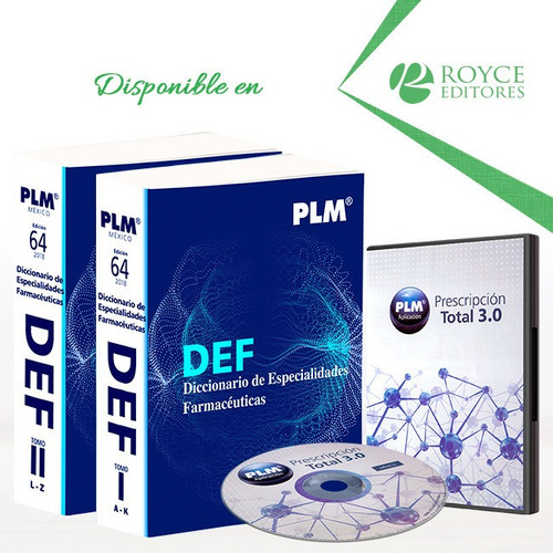 Imagen 1 de 1 de Def 2018 Diccionario De Especialidades Farmacéuticas 2 Vols