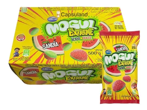 Gomitas Mogul Sandía Extreme por 10 unidades de 50 gramos