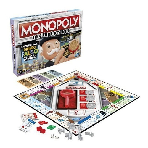 Juego De Mesa Monopoly Crooked Cash Hasbro Decodificador 