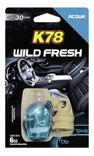 Perfume Para Colgar Wild Fresh Auto Ambiente K78 X Unidad