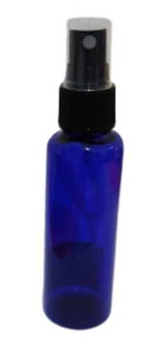 10 Atomizador Negro 60ml Botella Envase Pet Azul Cobalto
