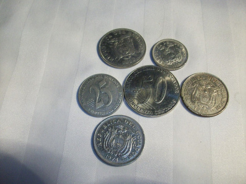 Moneda Lote Antiguo Coleccion/ecuador Descontinuado 1974al88