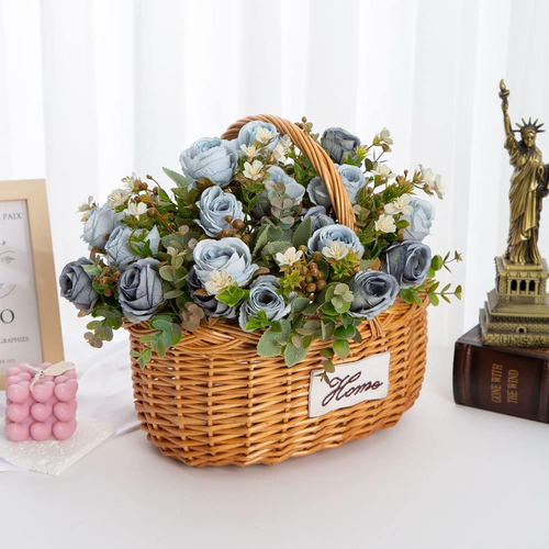 Auotily 4 Unids/lote Ramo De Rosa 7 Ramas De Flores Plástico