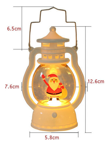 Q Adornos Decorativos De Luz Nocturna Portátil Navideña 4