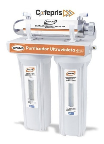 Sistema Purificador Evans  Con Lampara Uv 3 Etapas