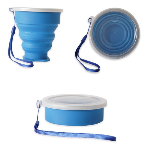 Taza Vaso Reutilizable Plegable Ecologico Silicona