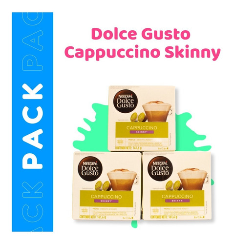 Capp.skinny Cápsulas De Café Dolce Gusto, Cartón 3 Cajitas.
