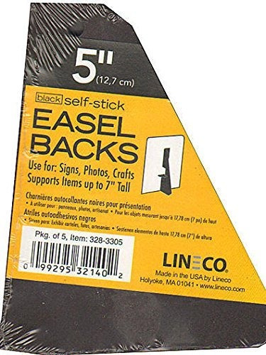 Imagen 1 de 1 de Lineco Self Stick Caballete Espalda Negro 5 En.