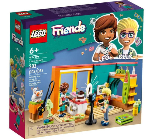 Lego Friends  O Quarto Do Leo 203 Peças 41754