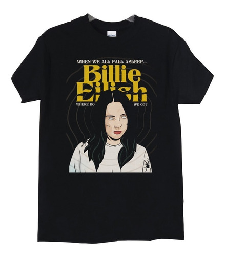 Polera Billie Eilish Comic When We All Fall Pop Abominatron