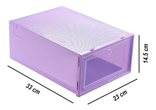 Imagen 2 de 9 de Zapateras Cajas Organizadoras De Zapatos Apilables 6 Pares