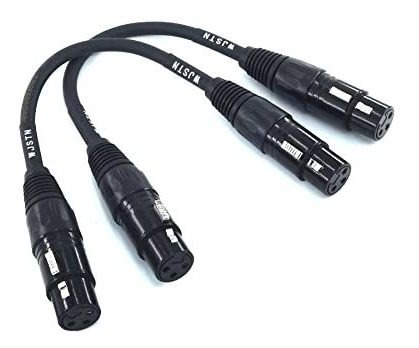 Wjstn Adaptador Xlr Hembra A Hembra Cable De Micrófono De 3 