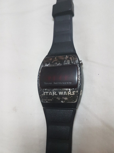 Reloj De Pulsera Vintage Texas Instruments Star Wars Led