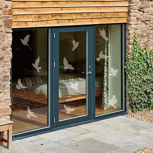 Adhesivos Anticolisión For Ventanas Con Diseño De Pájaros,