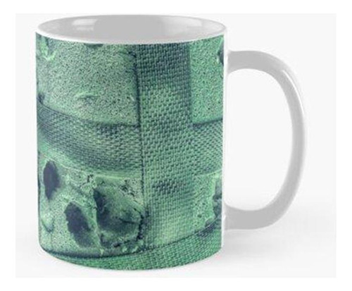 Taza Bondage De Textura De Hormigón Verde Calidad Premium