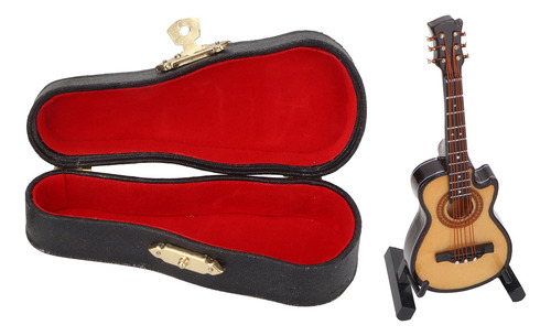 Guitarra Eléctrica En Miniatura De Tilo Y Metal Modelo Mini