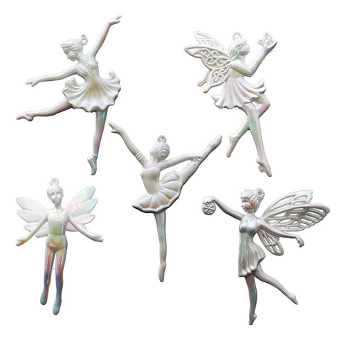 5 Piezas Colgante De Árbol De Navidad, Adorno De Bailarina