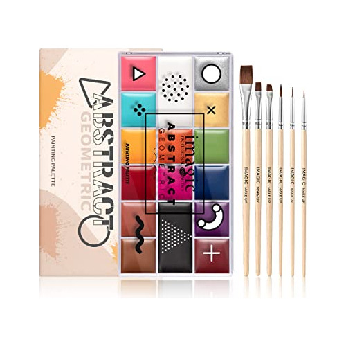 Juego De Pintura Facial Profesional De 16 Colores Kit D...