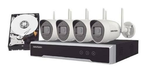 Cctv Kit Wifi Hikvision Nvr + 4 Cam 2mp C/disco 1tb Tienda9