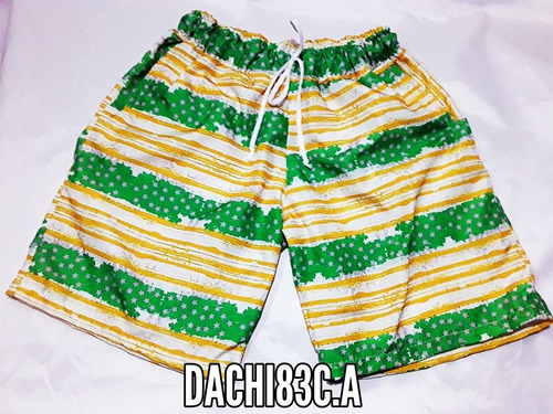 Bermudas Shores Playeros Para Niños. Talla Desde La 2 A La 8