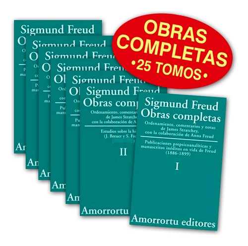 Sigmund Freud Obras Completas 25 T. Amorrortu + 1 Regalo