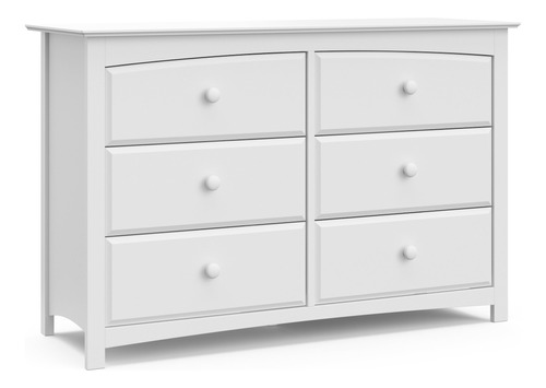 Cigea Artesanal Kenton 6 Cajn Universal Dresser, Blanco