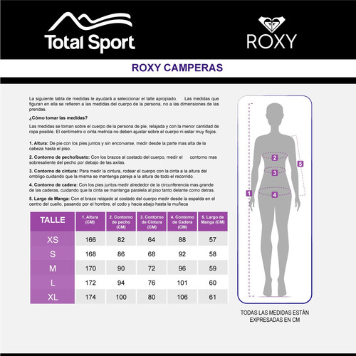 Roxy Campera Snow Meade - Mujer - Cu3242135019