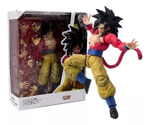 Boneco Articulado Goku 4 Ssj4 Super Vegeta Gohan Naruto