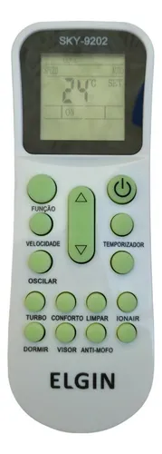 Controle Remoto Para Ar Condicionado Split Elgin Ykr-k/001e