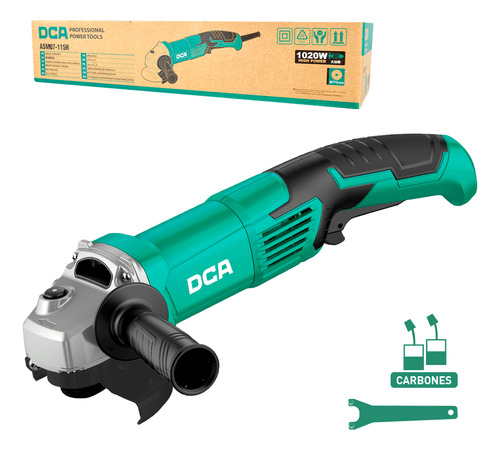Amoladora Angular 4.5 1020w 115mm D22mm M Largo/asm07-115h