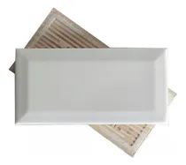 Comprar Ceramica Biselada 10x20 Blanco Mate Azulejo Subway New York