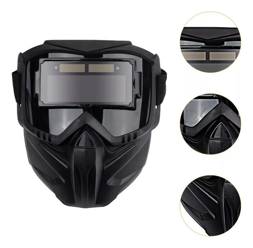 Casco De Soldadura Profesional Con Gafas Desmontables