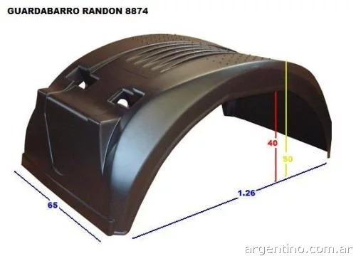 Guardabarro  Plastico Randon  Modelo Nuevo  Remoques Zorra