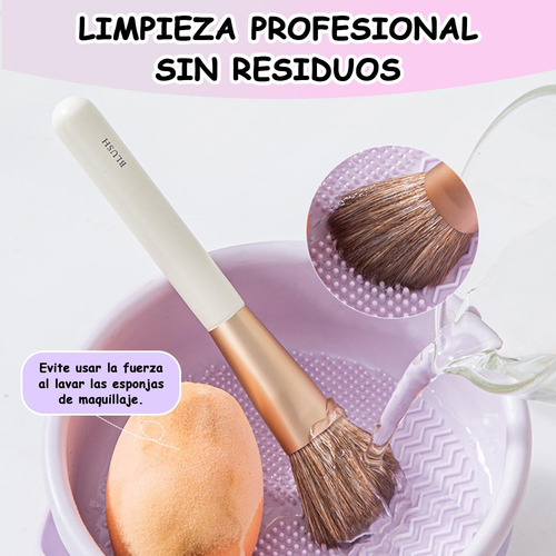 Limpiador Brochas Maquillaje Secado Y Almacenamiento 3 En 1