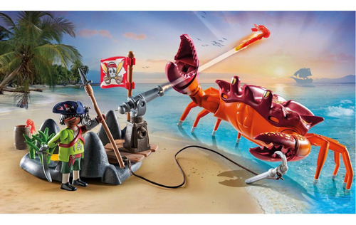 Playmobil Piratas: Batalla Cangrejo Gigante 26 Piezas