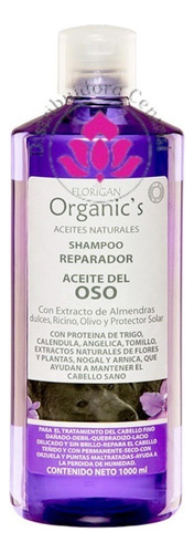  Shampoo Reparador Aceite De Oso Con Ricino 1lt. Florigan