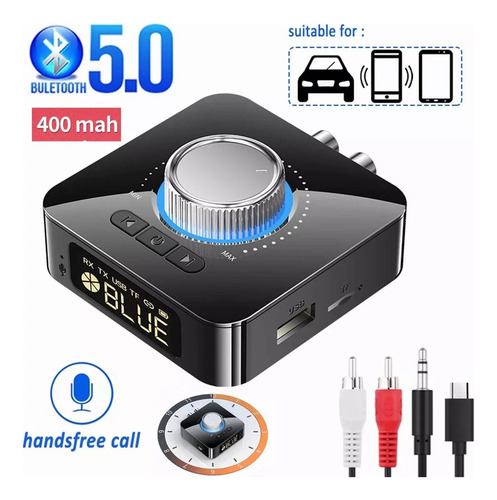 Bluetooth5.0 Transmisor/receptor Audio Portátil 2en1 Adapter
