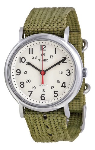 Timex Weekender Slip Through Reloj Casual - Verde Oliva, Ve.