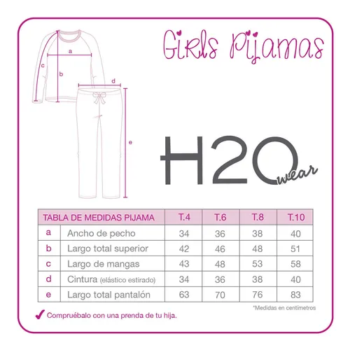Pijama Niña Polar Sustentable H2o Wear Verde Aguamarina