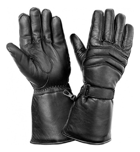 Guantes Para Moto De Cuero Invierno Largo