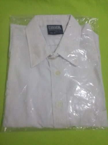 Camisa Escolar Blanca Talla 18 Unisex  Nueva